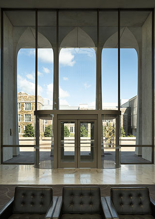 Robertson Hall lobby interior view