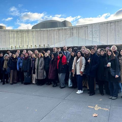 SPIA students visiting UN headquarters in New York City