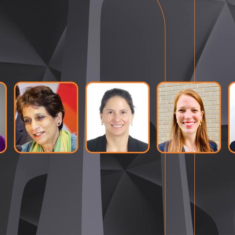 Katherine Marshall MPA ’69, Kanni Wignaraja MPA ’89, Laura Jaramillo MPA ’02, Margaret Mullins MPA ’18, Arthur Shemitz MPA ’23